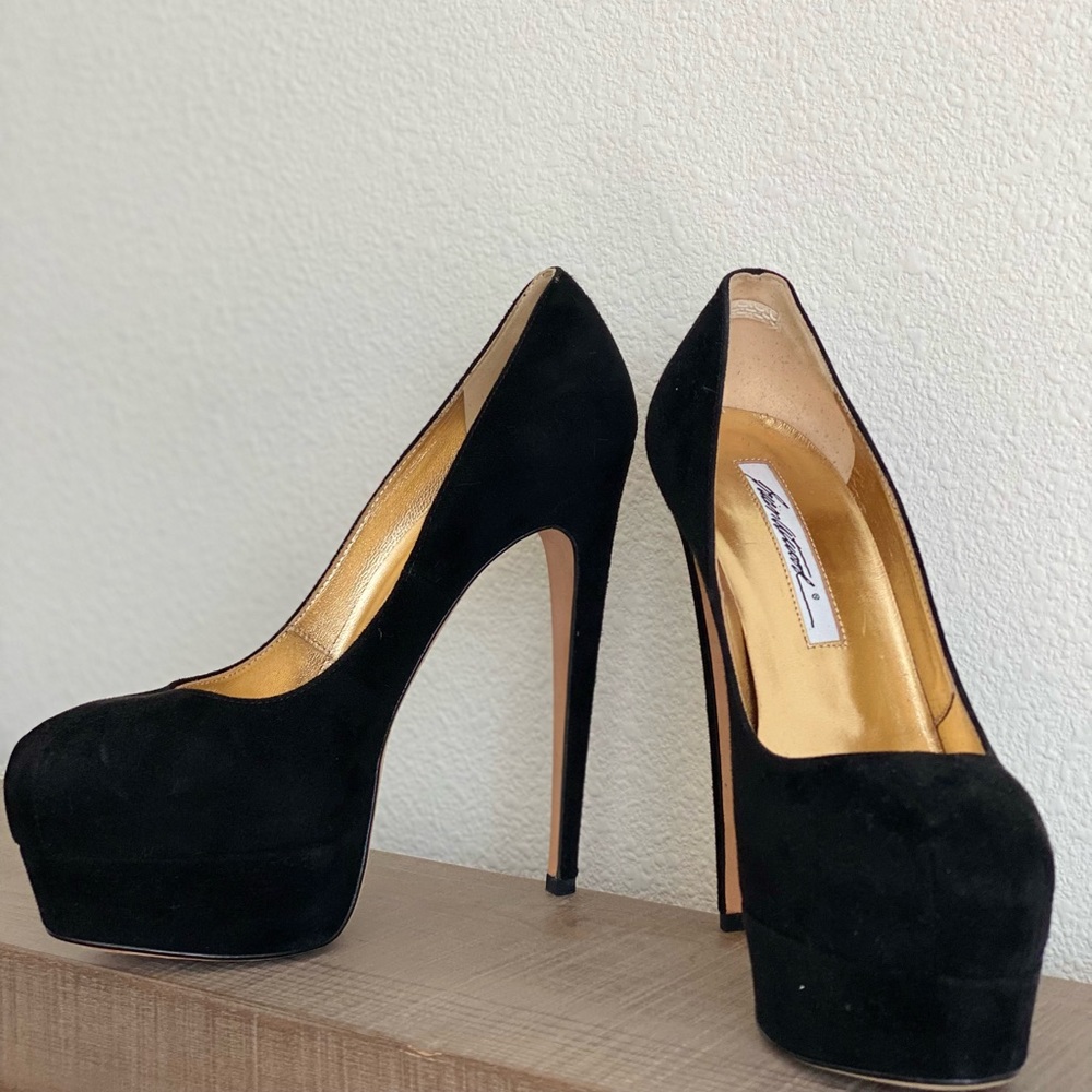 BRIAN ATWOOD Platform Suede Pumps Size 6